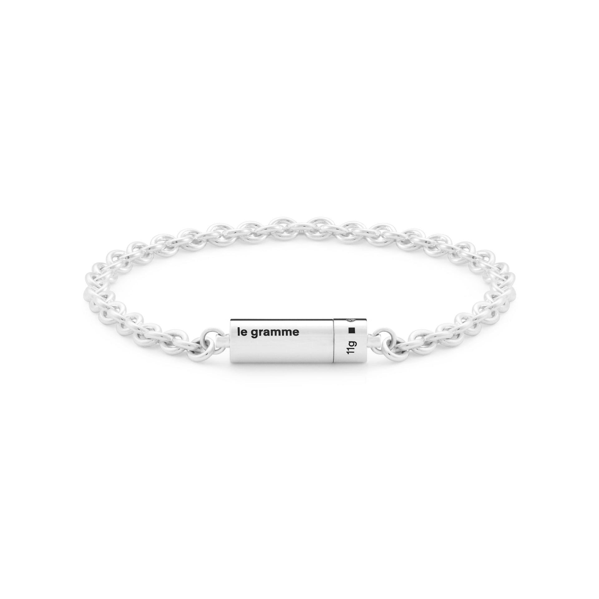 Polished Sterling Cable Bracelet