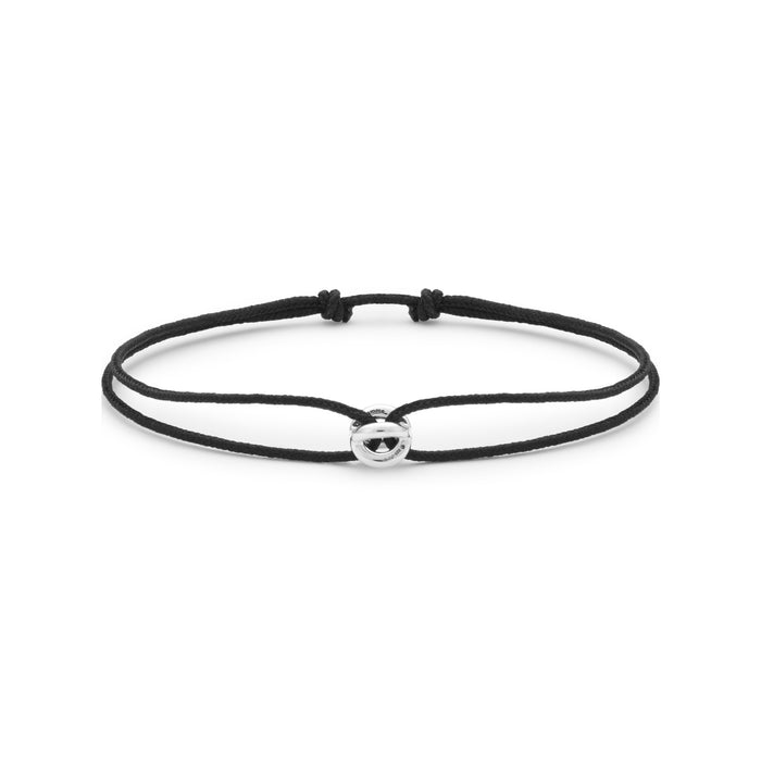 1g Polished Sterling Silver Entrelacs Cord Bracelet