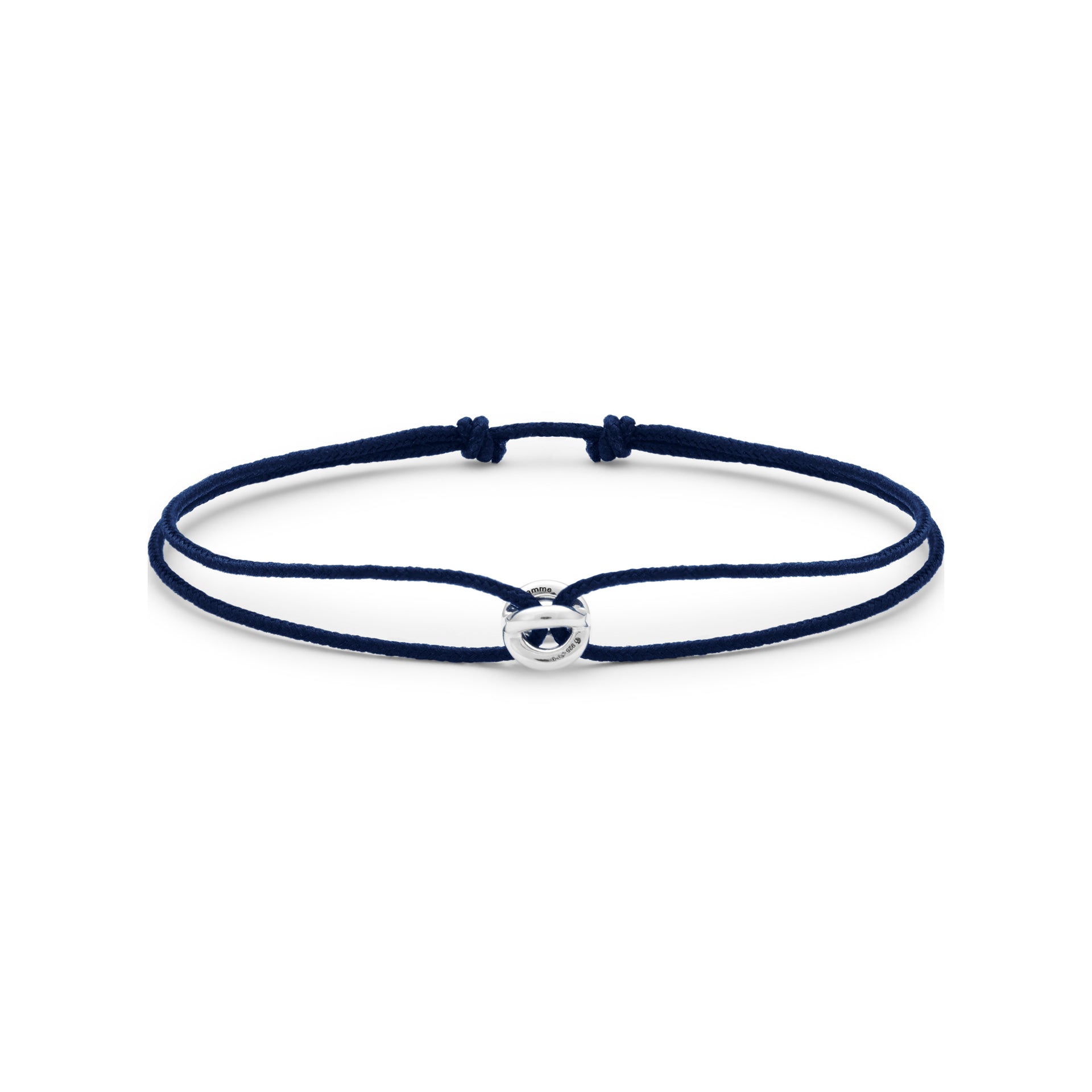 Polished Sterling Entrelacs Cord Bracelet
