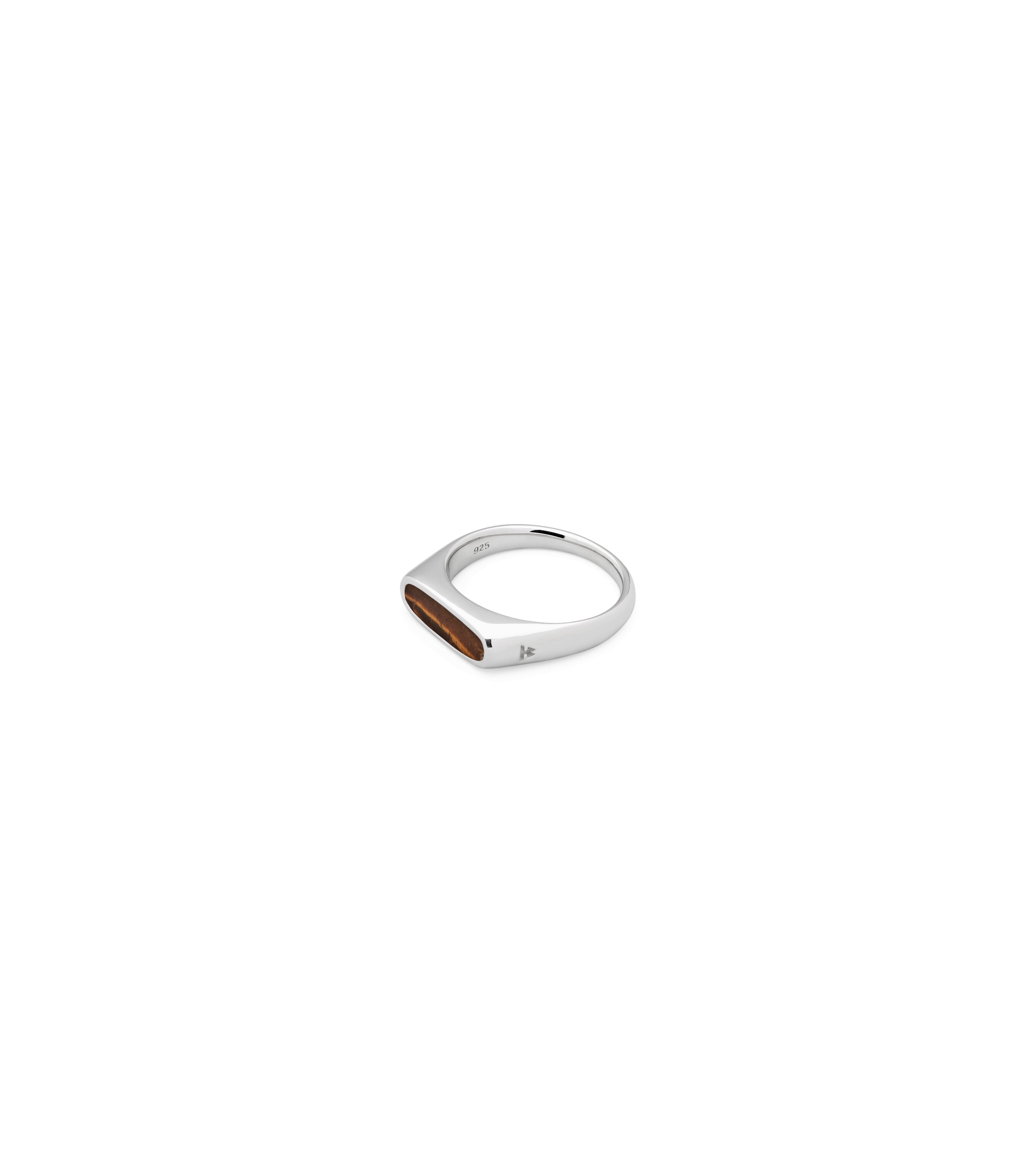 TOM WOOD Mini Rhodium-Plated Signet Ring for Men | Signet ring, Signet ring  men, Rings for men