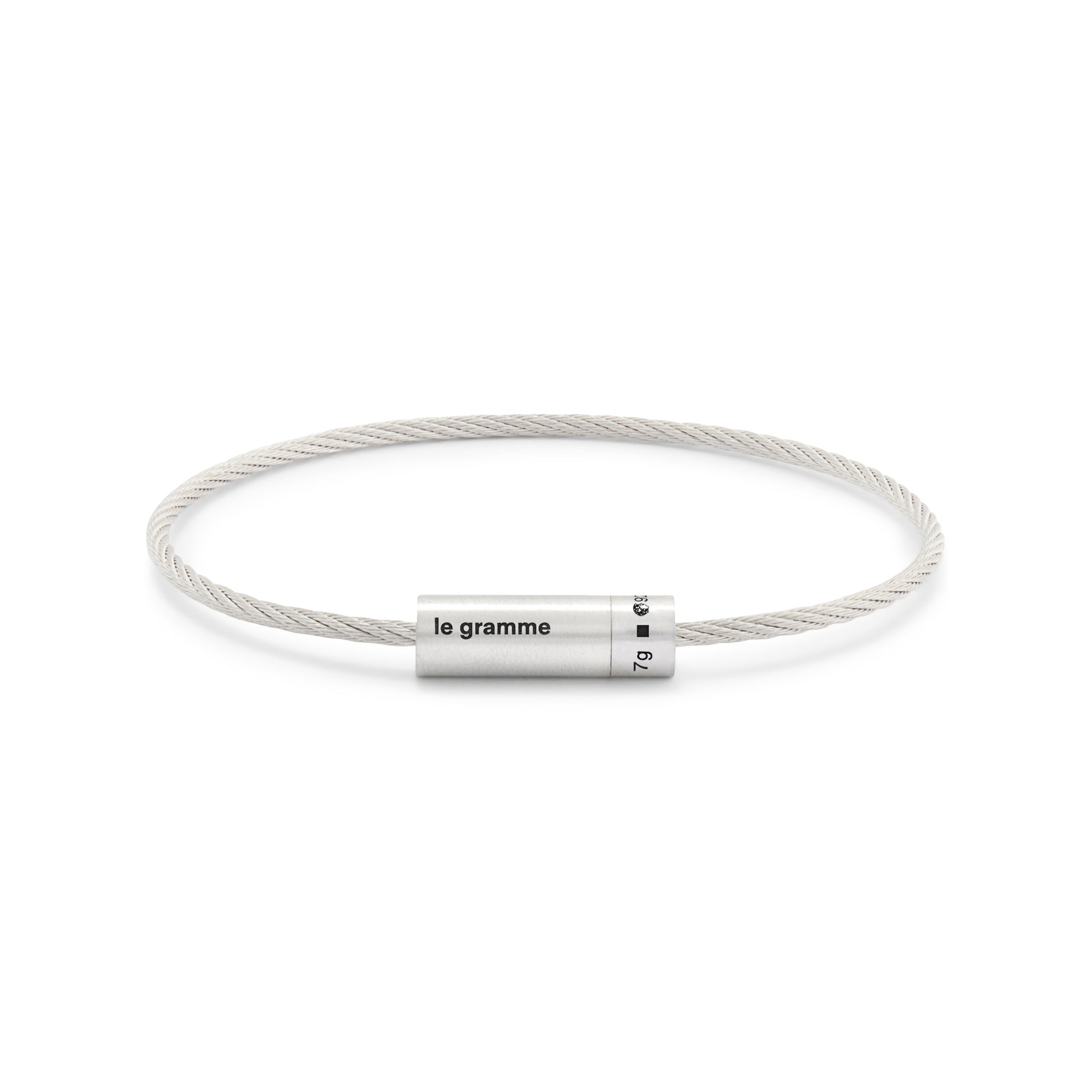 Brushed Sterling Cable Bracelet