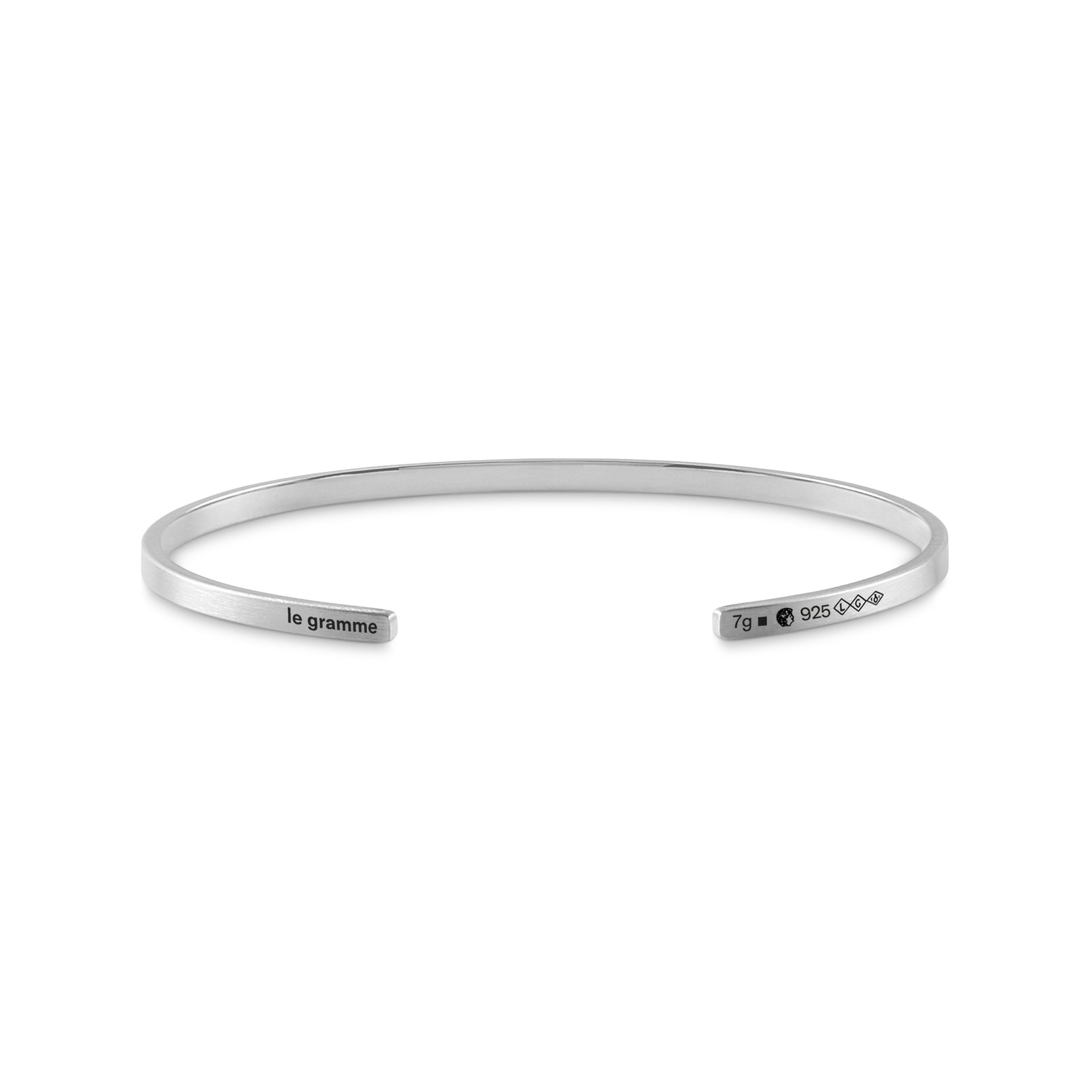 Brushed Sterling Ribbon Bracelet