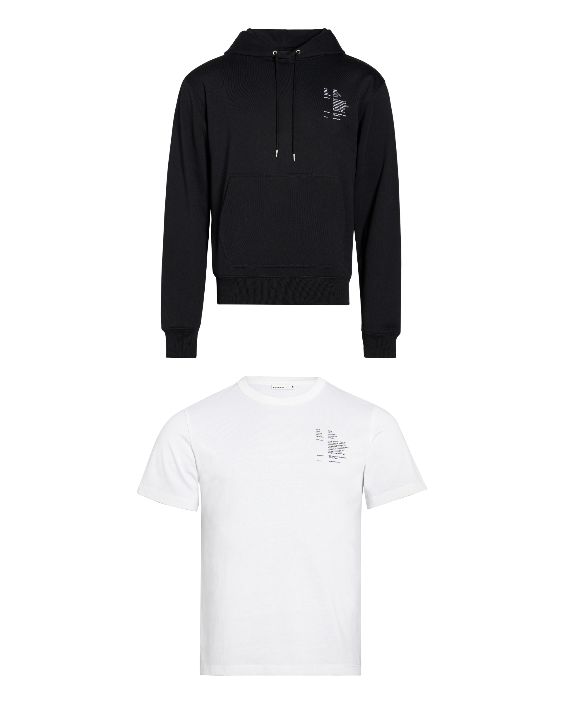 T Shirt + 380g Hoodie