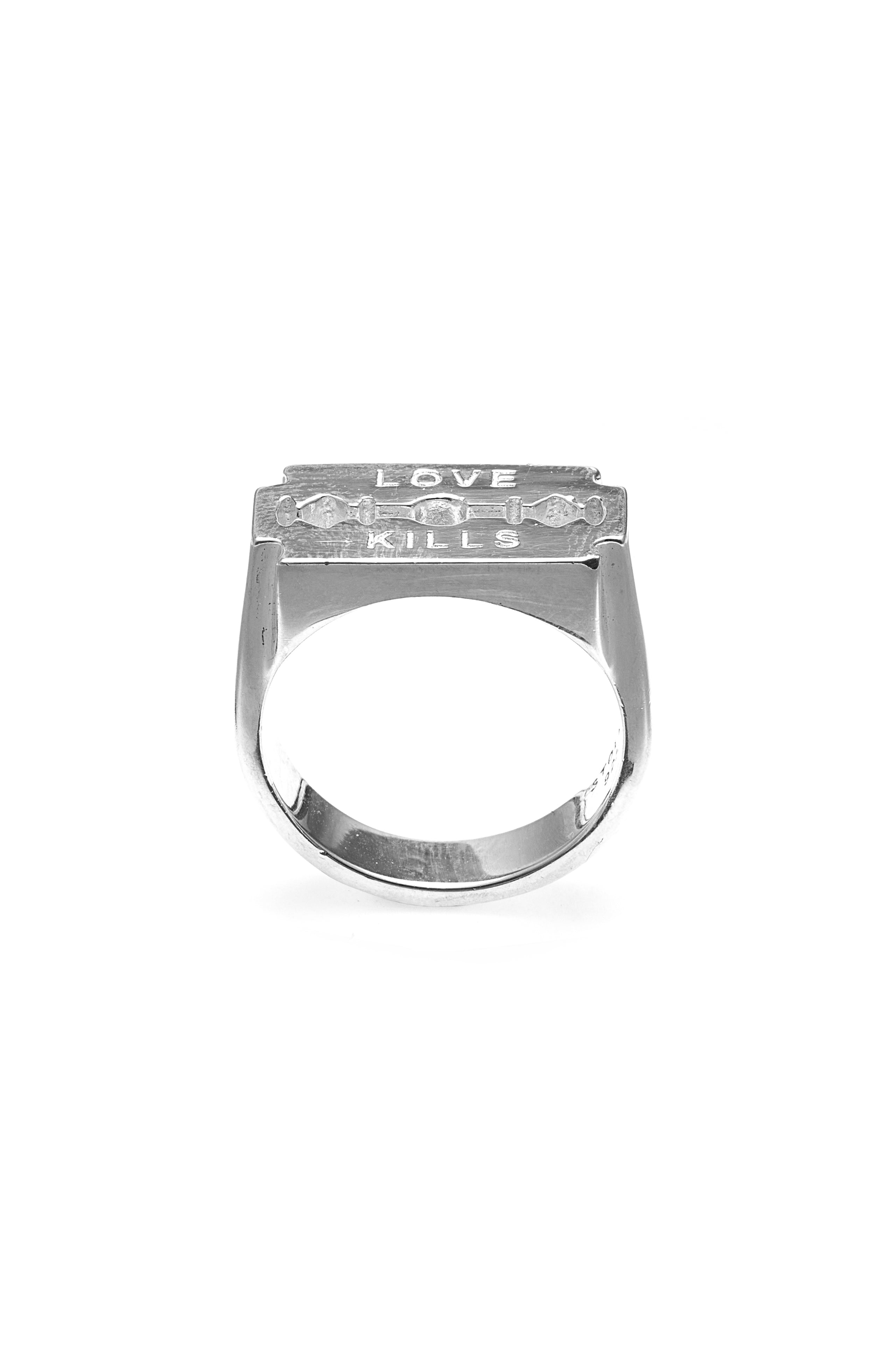Stolen Girlfriends Club Love Kills Razor Ring | Stattics - Mens ...