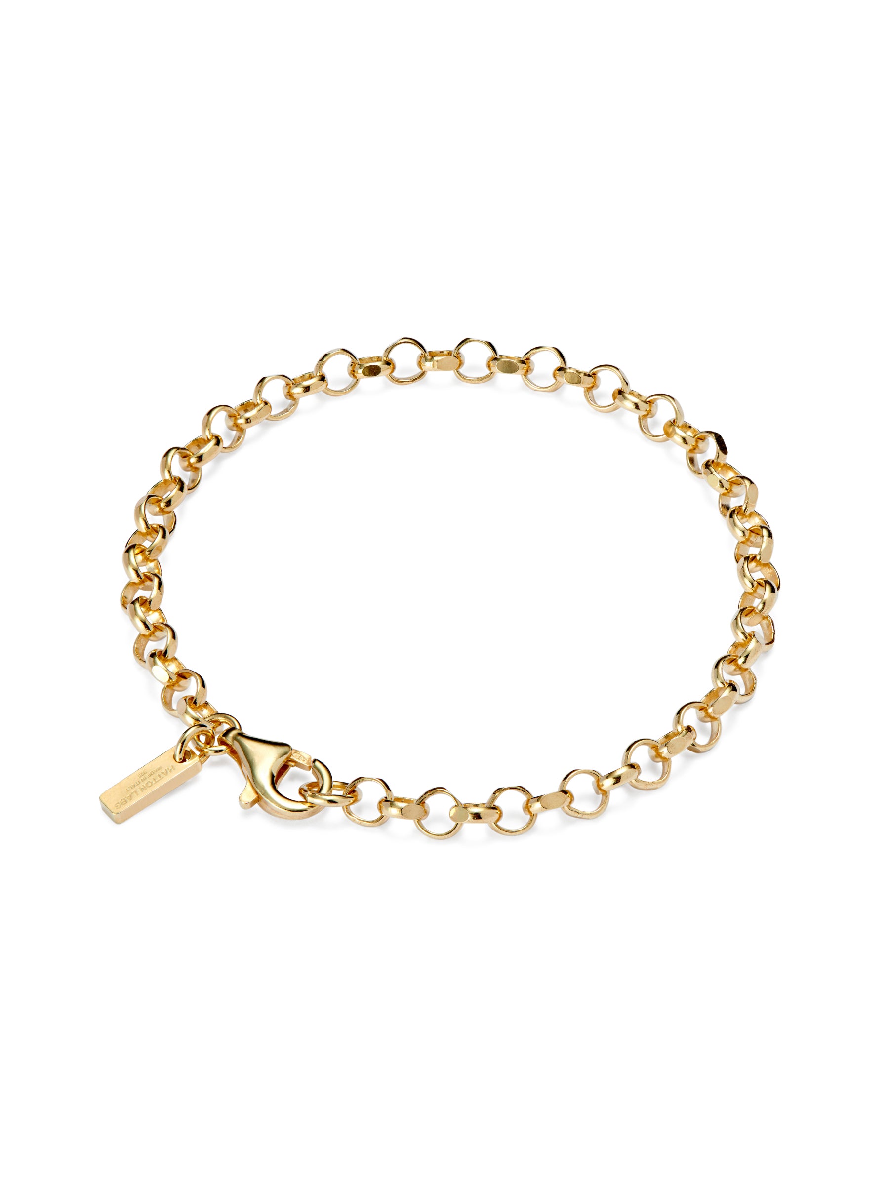 18K Diamond Cut Belcher Bracelet