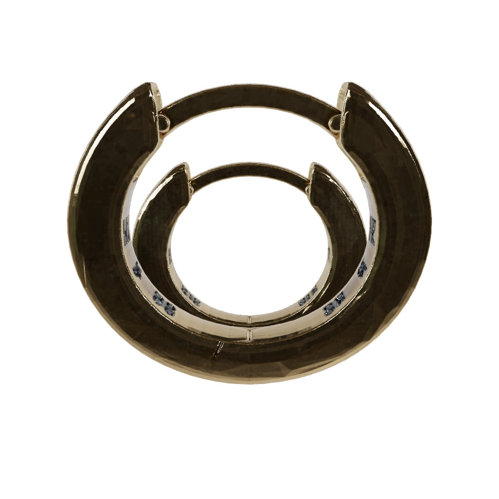 Hatton Labs 18K Small Edge Hoop Earrings | Stattics - Mens