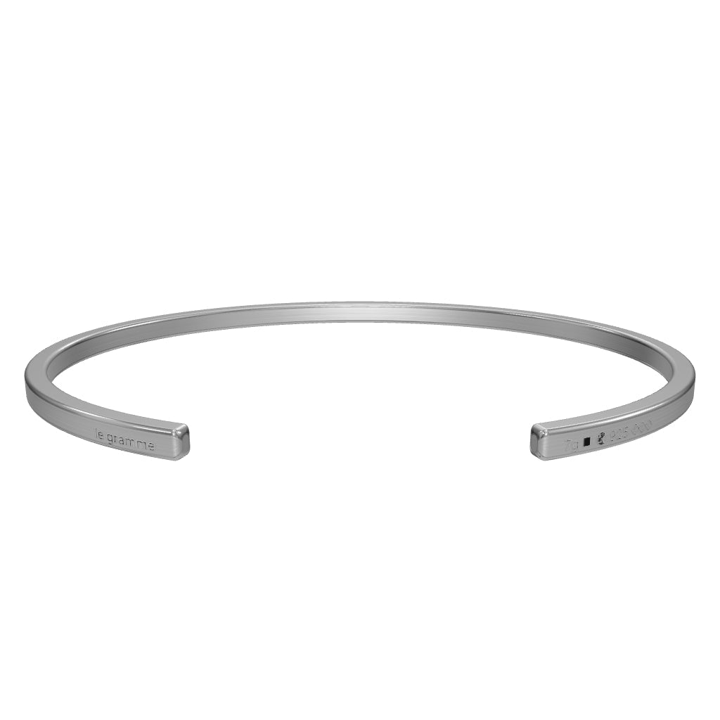 7g Brushed Sterling Silver Ribbon Bracelet 3D model