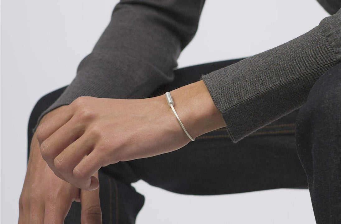 Le Gramme 7g Brushed Cable Bracelet | Stattics - Mens